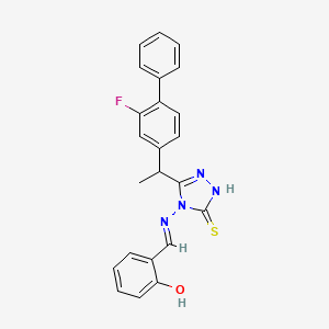 molecular formula C23H19FN4OS B15141981 Analgesic agent-1 