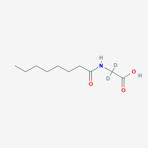 molecular formula C10H19NO3 B15141989 n-Octanoylglycine-2,2-d2 