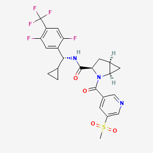 molecular formula C24H22F5N3O4S B15141996 Nelutroctiv CAS No. 2299177-09-4