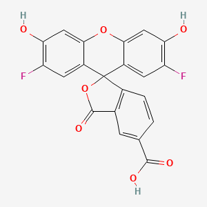 2',7'-difluoro-3',6'-dihydroxy-3-oxospiro[2-benzofuran-1,9'-xanthene]-5-carboxylic acid