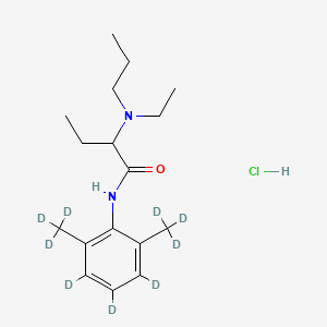 molecular formula C17H29ClN2O B15142040 Etidocaine-d9 (hydrochloride) 