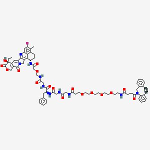 molecular formula C72H79FN10O17 B15142041 DBCO-PEG4-GGFG-Exatecan 