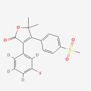 3-(3-Fluorophenyl)-5,5-dimethyl-4-[4-(methylsulfonyl)phenyl]-2(5H)-furanone-d4