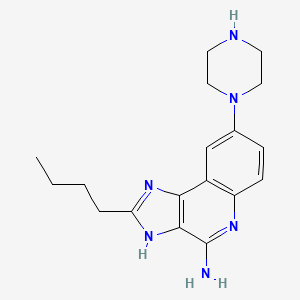 molecular formula C18H24N6 B15142142 TLR7/8 agonist 4 