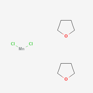 molecular formula C8H16Cl2MnO2 B1514221 Dichloromanganese;oxolane 