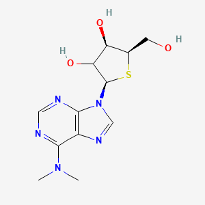 molecular formula C12H17N5O3S B15142214 (2R,4R,5R)-2-[6-(dimethylamino)purin-9-yl]-5-(hydroxymethyl)thiolane-3,4-diol 