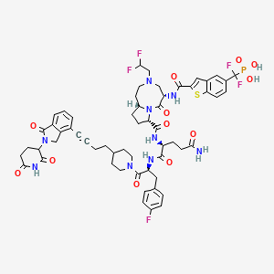 molecular formula C58H63F5N9O12PS B15142220 STAT3 degrader-1 