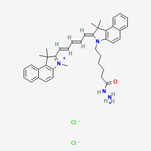 molecular formula C40H46Cl2N4O B15142254 Cyanine5.5 hydrazide (dichloride) 