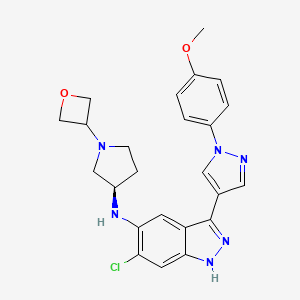 molecular formula C24H25ClN6O2 B15142289 Axl-IN-3 