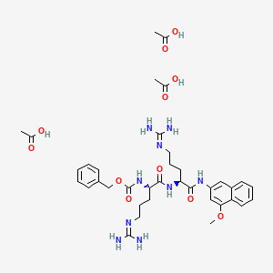 molecular formula C37H53N9O11 B15142343 Z-Arg-Arg-4M|ANA (triacetate) 