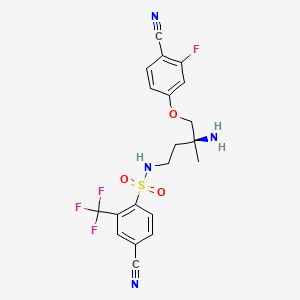 molecular formula C20H18F4N4O3S B15142386 TRPV4 antagonist 3 