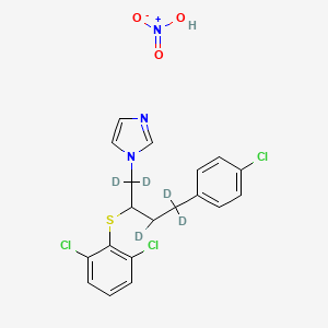 molecular formula C19H18Cl3N3O3S B15142427 Butoconazole-d5 (nitrate) 