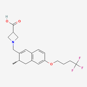 molecular formula C20H24F3NO3 B15142461 S1P5 receptor agonist-1 