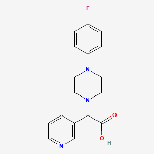 molecular formula C17H18FN3O2 B1514248 [4-(4-Fluoro-phenyl)-piperazin-1-YL]-pyridin-3-YL-acetic acid 