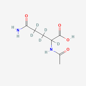 molecular formula C7H12N2O4 B15142526 Nalpha-Acetyl-DL-glutamine-2,3,3,4,4-d5 