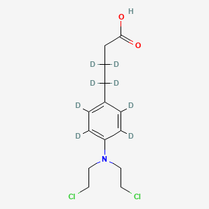 molecular formula C14H19Cl2NO2 B15142540 Chlorambucil-d8-1 