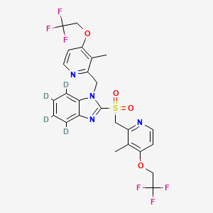 N-[3-Methyl-4-(2,2,2-trifluoroethoxy)-2-pyridinyl]methyl Lansoprazole sulfone-d4