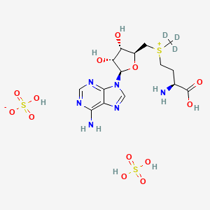 [(3S)-3-amino-3-carboxypropyl]-[[(2S,3S,4R,5R)-5-(6-aminopurin-9-yl)-3,4-dihydroxyoxolan-2-yl]methyl]-(trideuteriomethyl)sulfanium;hydrogen sulfate;sulfuric acid