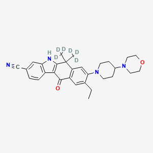 molecular formula C30H34N4O2 B15142617 Alectinib-d6 