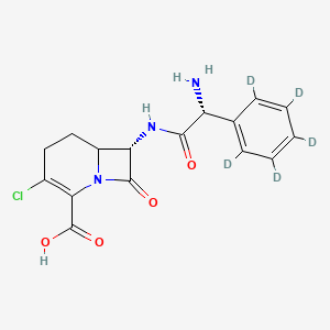 molecular formula C16H16ClN3O4 B15142626 Loracarbef-d5 