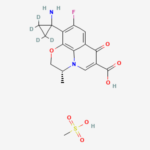 molecular formula C17H19FN2O7S B15142647 ent-Pazufloxacin-d4 (mesylate) 