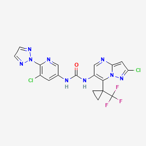 molecular formula C18H12Cl2F3N9O B15142661 Malt1-IN-6 