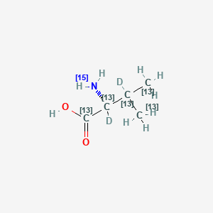 molecular formula C5H11NO2 B15142680 L-Valine-13C5,15N,d2 