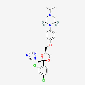 molecular formula C26H31Cl2N5O3 B15142694 Terconazole-d4 