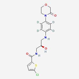 molecular formula C18H20ClN3O4S B15142752 Decarbonyl Rivaroxaban-d4 