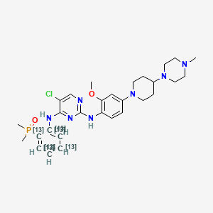 molecular formula C29H39ClN7O2P B15142813 Brigatinib-13C6 