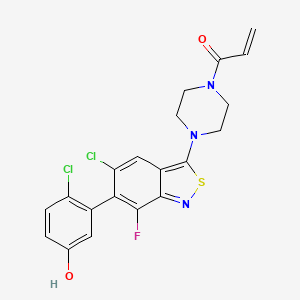 molecular formula C20H16Cl2FN3O2S B15142833 KRAS inhibitor-16 