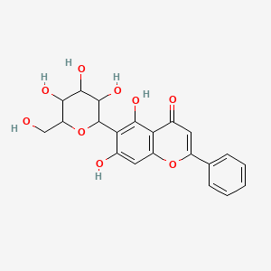 molecular formula C21H20O9 B1514287 chrysin 6-C-glucoside CAS No. 28368-57-2