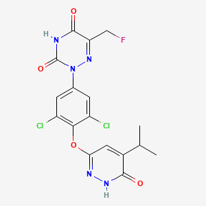 molecular formula C17H14Cl2FN5O4 B15142873 THR-|A agonist 1 