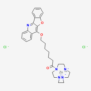 molecular formula C30H36Cl2N5O3Zn-3 B15142893 Zn(BQTC) 