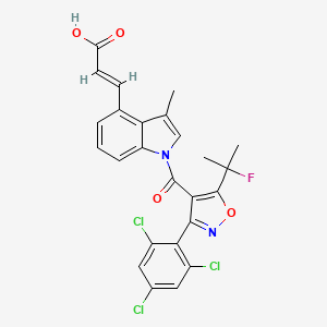 molecular formula C25H18Cl3FN2O4 B15142903 Safusidenib CAS No. 1898206-17-1