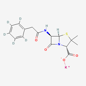 molecular formula C16H17KN2O4S B15142916 Penicillin G-d5 Potassium Salt (phenyl-d5) 