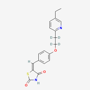 5-(4-(2-(5-Ethylpyridin-2-yl)ethoxy-d4)benzylidene)thiazolidine-2,4-dione