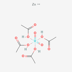 molecular formula C8H16O10UZn+2 B1514294 Zinc tetrakis(acetato-O)dioxouranate CAS No. 33959-50-1