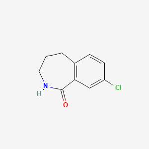 molecular formula C10H10ClNO B1514299 8-chloro-2,3,4,5-tetrahydro-1H-2-benzazepin-1-one 