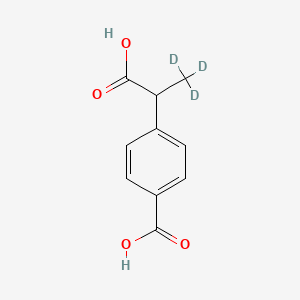 4-Carboxy-|A-methylbenzeneacetic acid-d3