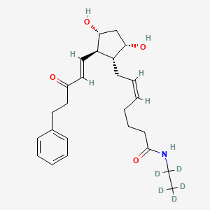 molecular formula C25H35NO4 B15143046 15-Keto Bimatoprost-d5 