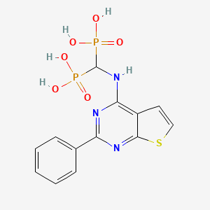 molecular formula C13H13N3O6P2S B15143063 hGGPPS-IN-1 