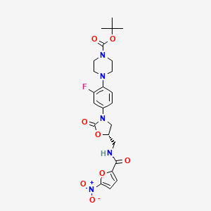 molecular formula C24H28FN5O8 B15143065 Antitubercular agent-22 