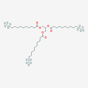 molecular formula C39H74O6 B15143085 Glyceryl tri(dodecanoate-11,11,12,12,12-d5) 