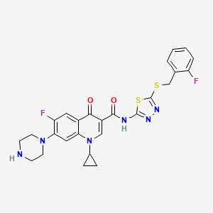 molecular formula C26H24F2N6O2S2 B15143091 Anticancer agent 67 