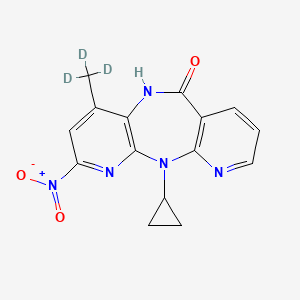 molecular formula C15H13N5O3 B15143100 2-Nitro Nevirapine-d3 