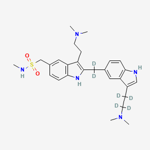 molecular formula C27H37N5O2S B15143102 Sumatriptan EP impurity A-d6 