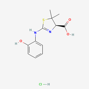 molecular formula C12H15ClN2O3S B15143107 Ebaresdax hydrochloride CAS No. 1334385-87-3