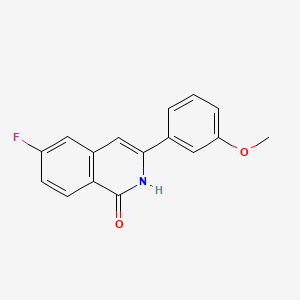 molecular formula C16H12FNO2 B15143115 Tubulin inhibitor 16 