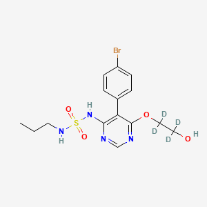 molecular formula C15H19BrN4O4S B15143147 O-Desbromo-pyrimidinyl Macitentan-d4 